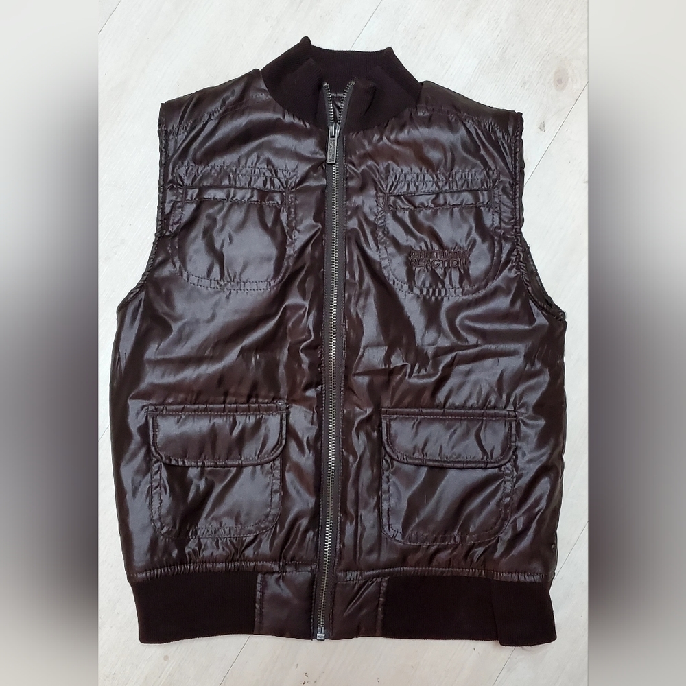 Kenneth Cole Reaction Brown Puffer Vest